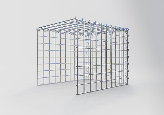 Grown-on gabion type 4 50 cm x 40 cm x 40 cm (L x H x D), mesh size 5 cm x 5 cm, spiral