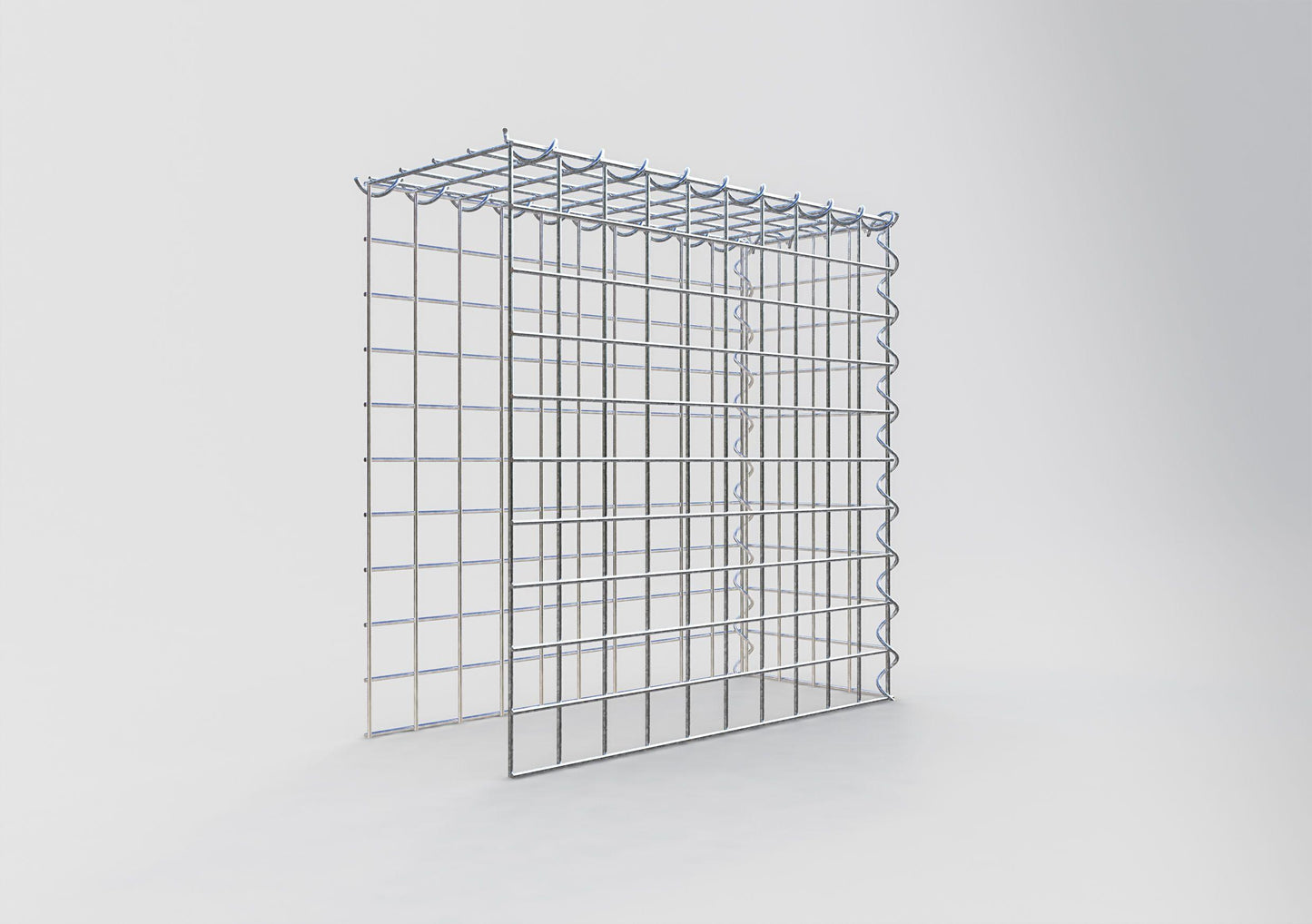 Extra gabion typ 4 50 cm x 50 cm x 20 cm (L x H x D), maskstorlek 5 cm x 5 cm, spiral