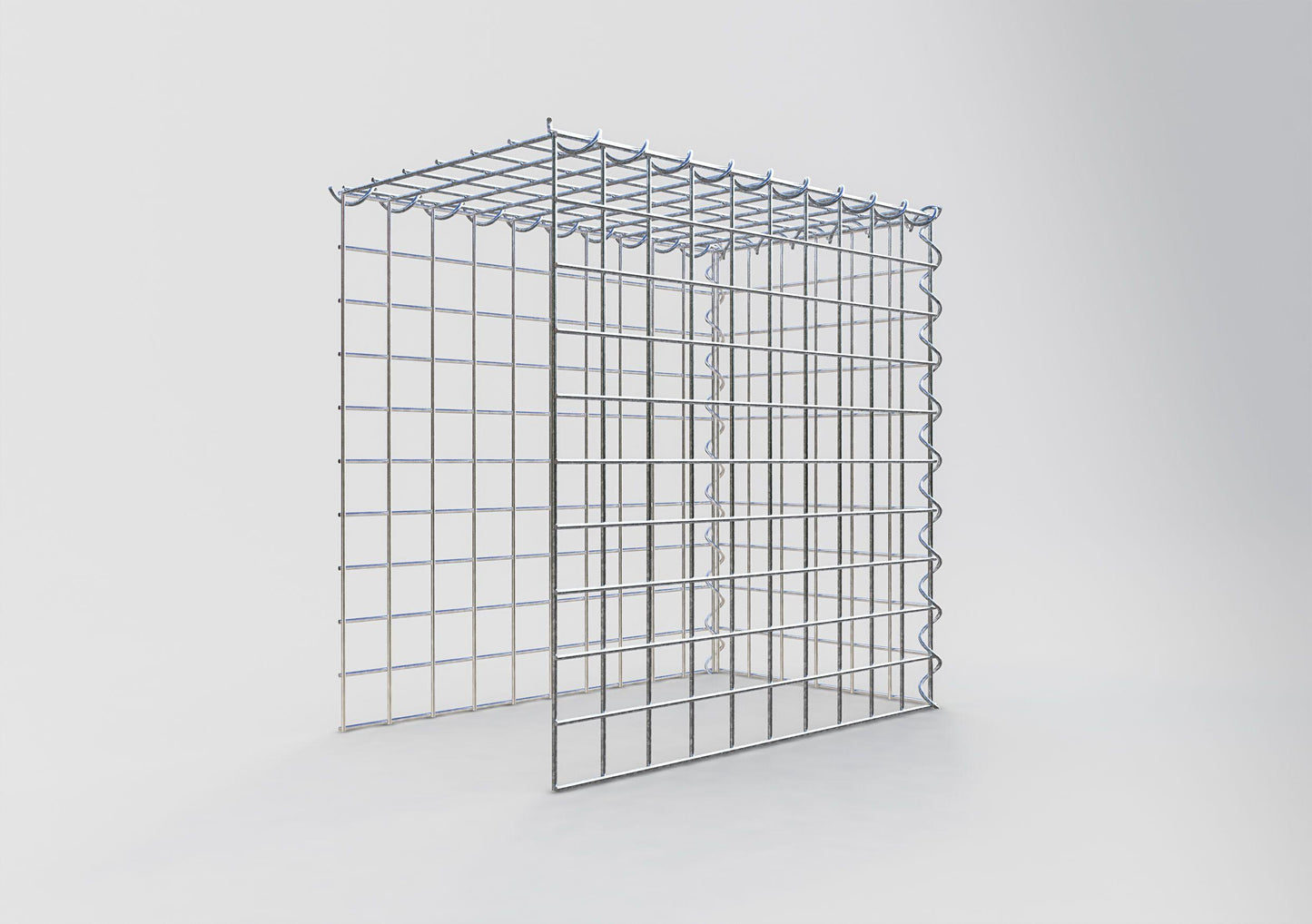 Extra gabion typ 4 50 cm x 50 cm x 30 cm (L x H x D), maskstorlek 5 cm x 5 cm, spiral