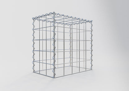 Gabion rapporté type 3 50 cm x 50 cm x 30 cm (L x H x P), mailles 10 cm x 10 cm, spirale