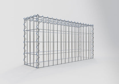 Opvokset gabion type 3 80 cm x 40 cm x 20 cm (L x H x D), maskestørrelse 5 cm x 10 cm, spiral