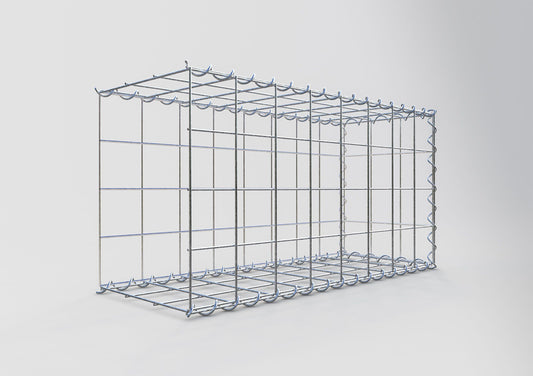 Extra gabion typ 2 80 cm x 40 cm x 30 cm (L x H x D), maskstorlek 10 cm x 10 cm, spiral