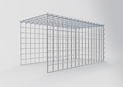 Gabion rapporté type 4 80 cm x 40 cm x 40 cm (L x H x P), mailles 5 cm x 5 cm, spirale