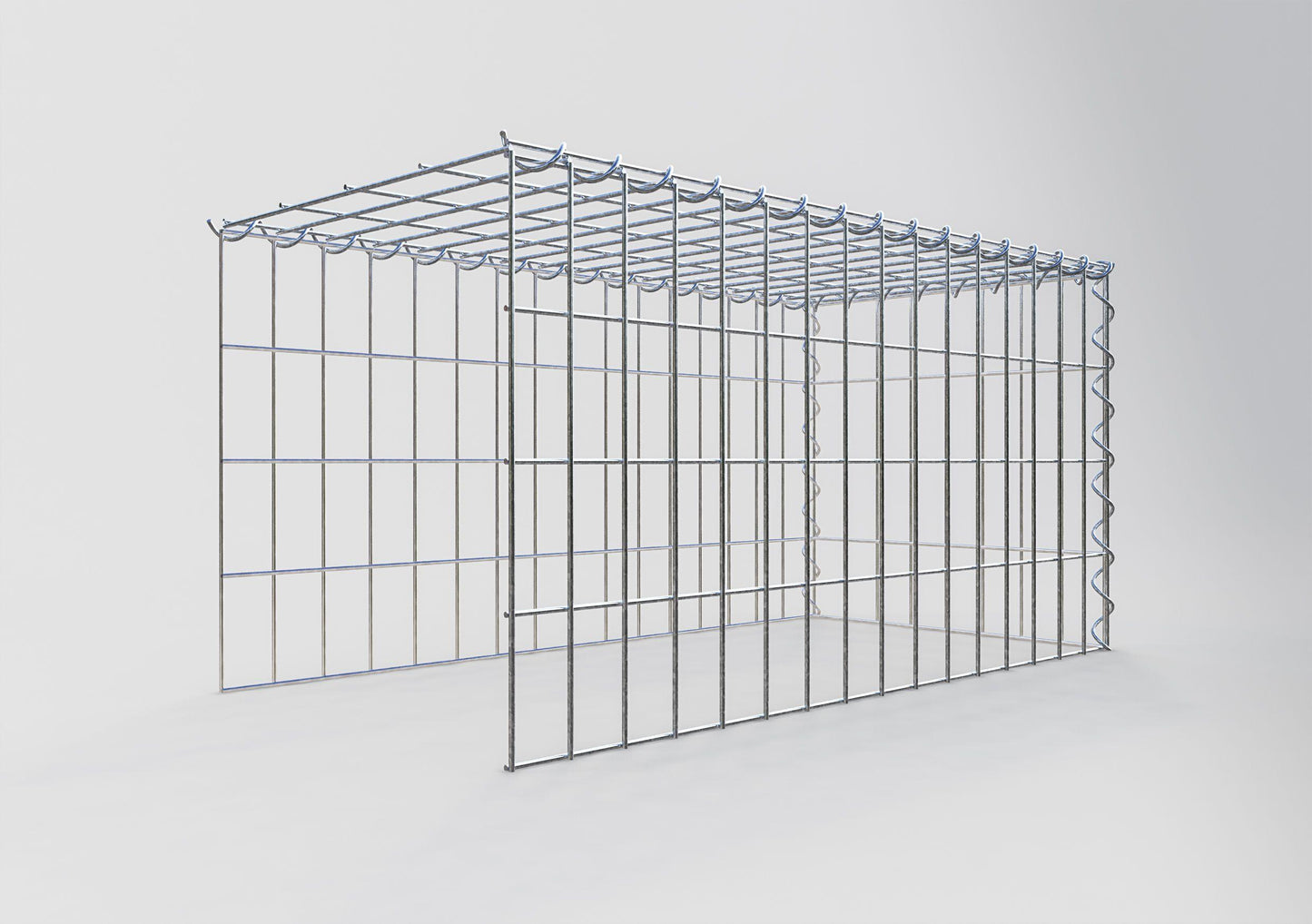 Extra gabion typ 4 80 cm x 40 cm x 40 cm (L x H x D), maskstorlek 5 cm x 10 cm, spiral