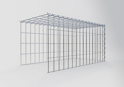 Extra gabion typ 4 80 cm x 40 cm x 40 cm (L x H x D), maskstorlek 5 cm x 10 cm, spiral