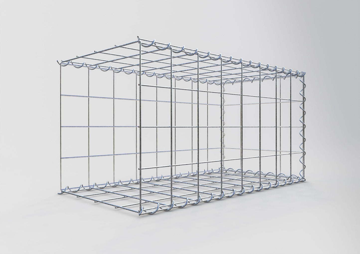 Extra gabion typ 2 80 cm x 40 cm x 40 cm (L x H x D), maskstorlek 10 cm x 10 cm, spiral