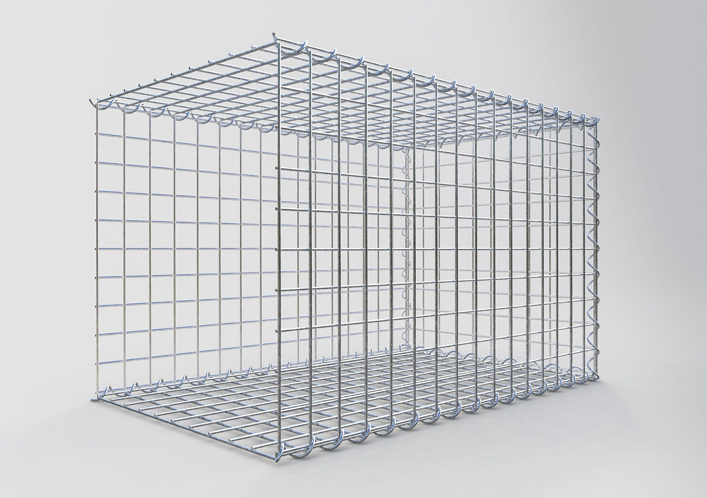 Grown-on gabion type 2 80 cm x 50 cm x 50 cm (L x H x D), mesh size 5 cm x 5 cm, spiral