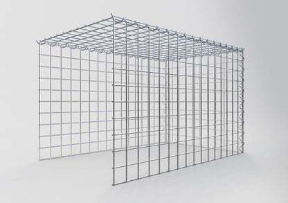 Fourche rapportée type 4 80 cm x 50 cm x 50 cm (L x H x P), mailles 5 cm x 5 cm, spirale