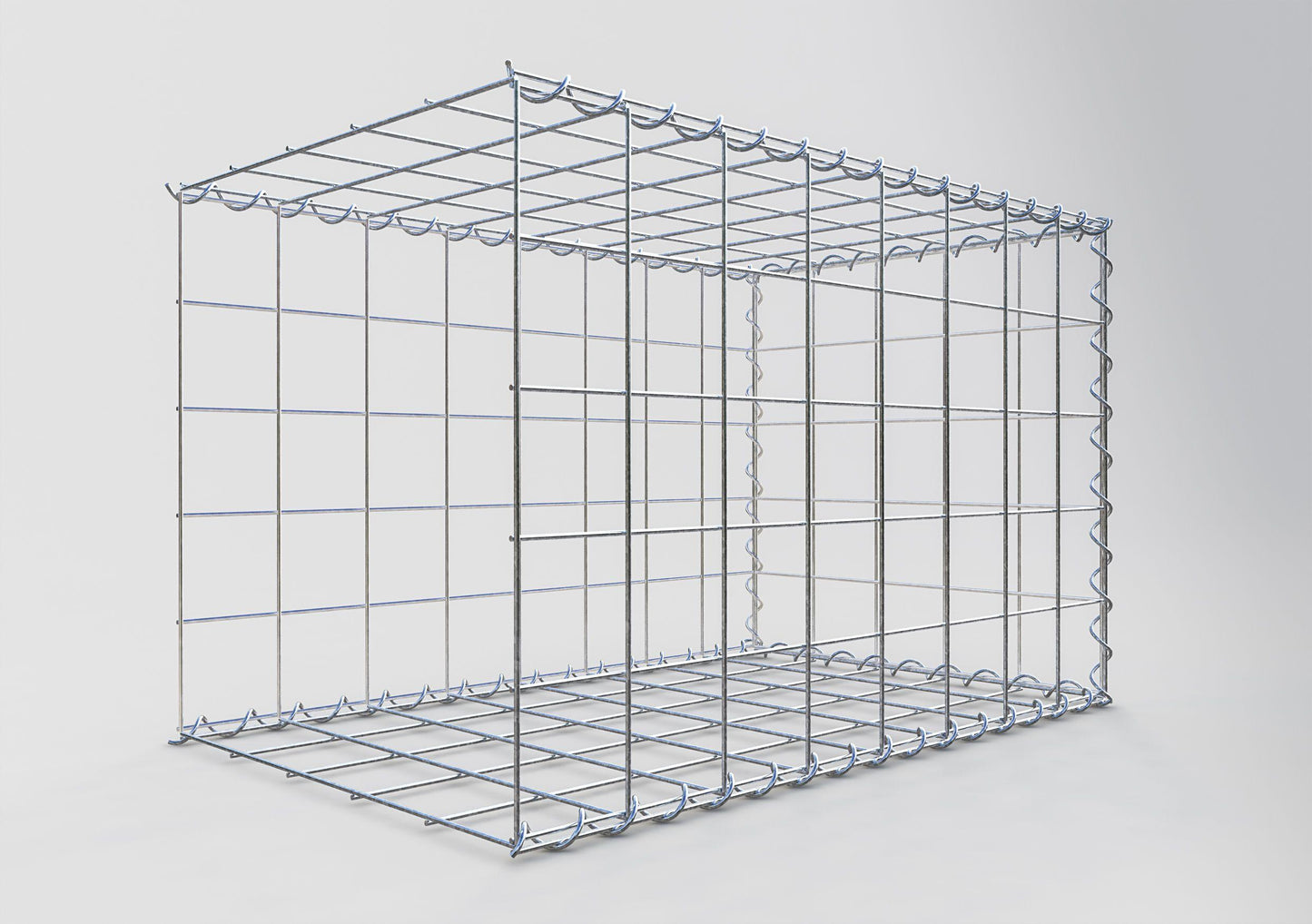 Extra gabion typ 2 80 cm x 50 cm x 50 cm (L x H x D), maskstorlek 10 cm x 10 cm, spiral