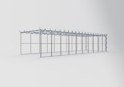 Add-on schanskorf type 4 100 cm x 20 cm x 30 cm (L x H x D), maaswijdte 10 cm x 10 cm, spiraal