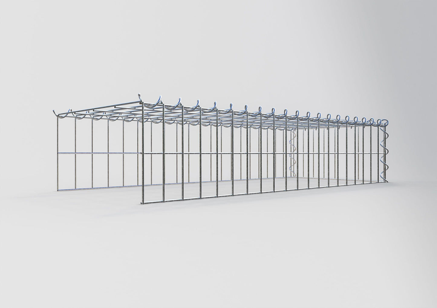 Gavión complementario tipo 4 100 cm x 20 cm x 40 cm (L x A x P), malla 5 cm x 10 cm, espiral