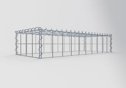 Gavión complementario tipo 3 100 cm x 20 cm x 40 cm (L x A x P), malla 10 cm x 10 cm, espiral