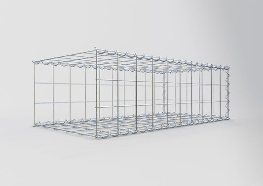 Grown-on gabion type 2 100 cm x 30 cm x 50 cm (L x H x D), mesh size 10 cm x 10 cm, spiral