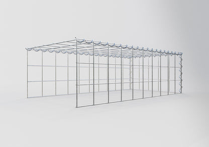 Extra gabion typ 4 100 cm x 30 cm x 50 cm (L x H x D), maskstorlek 10 cm x 10 cm, spiral