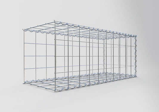 Opvokset gabion type 2 100 cm x 40 cm x 40 cm (L x H x D), maskestørrelse 10 cm x 10 cm, spiral