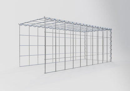 Gabion rapporté type 4 100 cm x 40 cm x 40 cm (L x H x P), mailles 10 cm x 10 cm, spirale