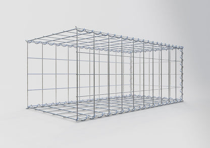 Extra gabion typ 2 100 cm x 40 cm x 50 cm (L x H x D), maskstorlek 10 cm x 10 cm, spiral