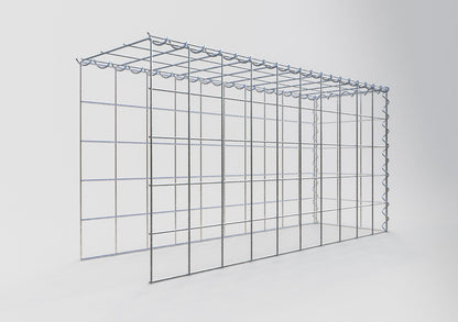 Gabbione aggiuntivo tipo 4 100 cm x 50 cm x 30 cm (L x A x P), maglia 10 cm x 10 cm, spirale