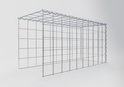 Gabion rapporté type 4 100 cm x 50 cm x 40 cm (L x H x P), mailles 10 cm x 10 cm, spirale