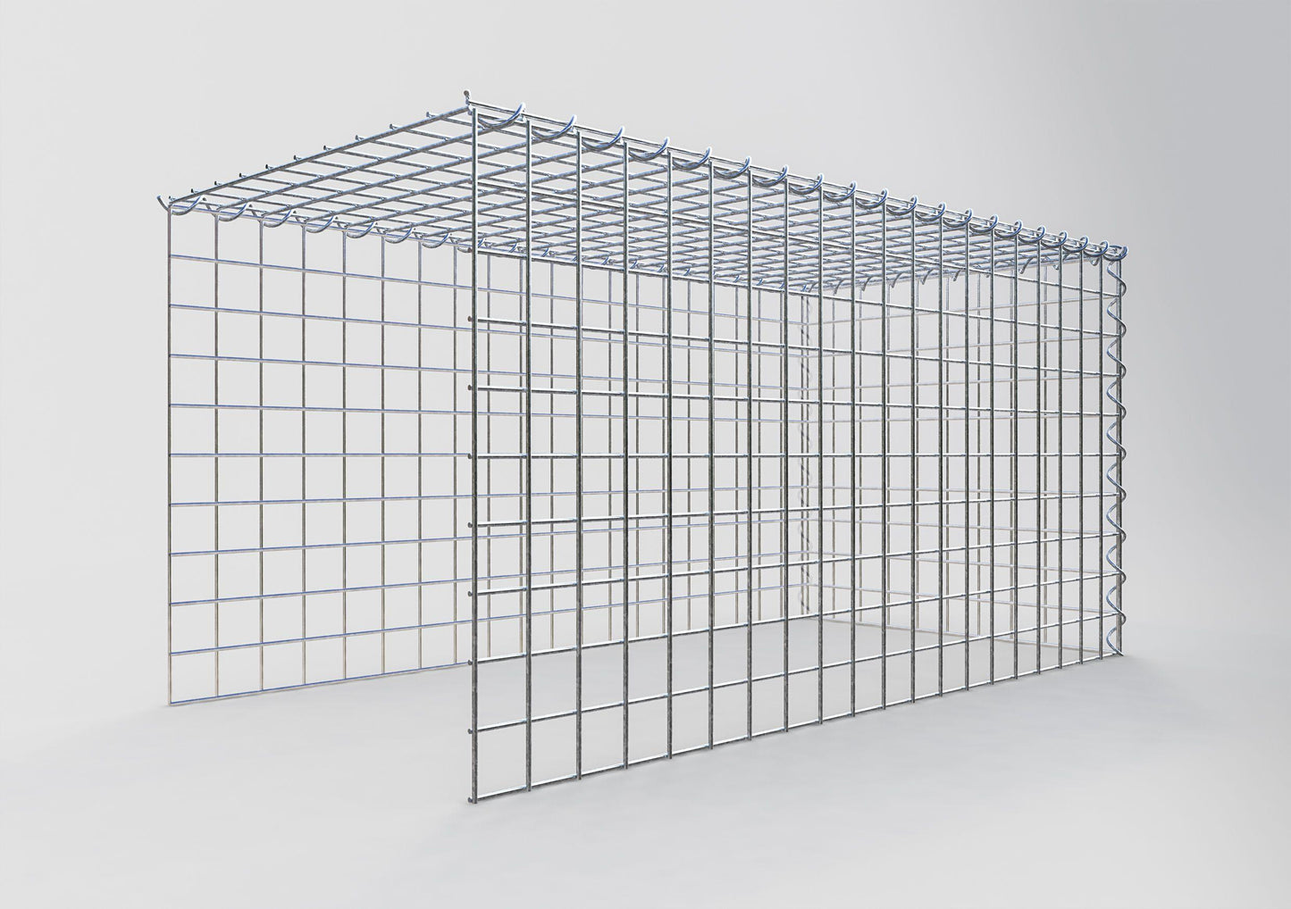 Add-on schanskorf type 4 100 cm x 50 cm x 50 cm (L x H x D), maaswijdte 5 cm x 5 cm, spiraalvormig