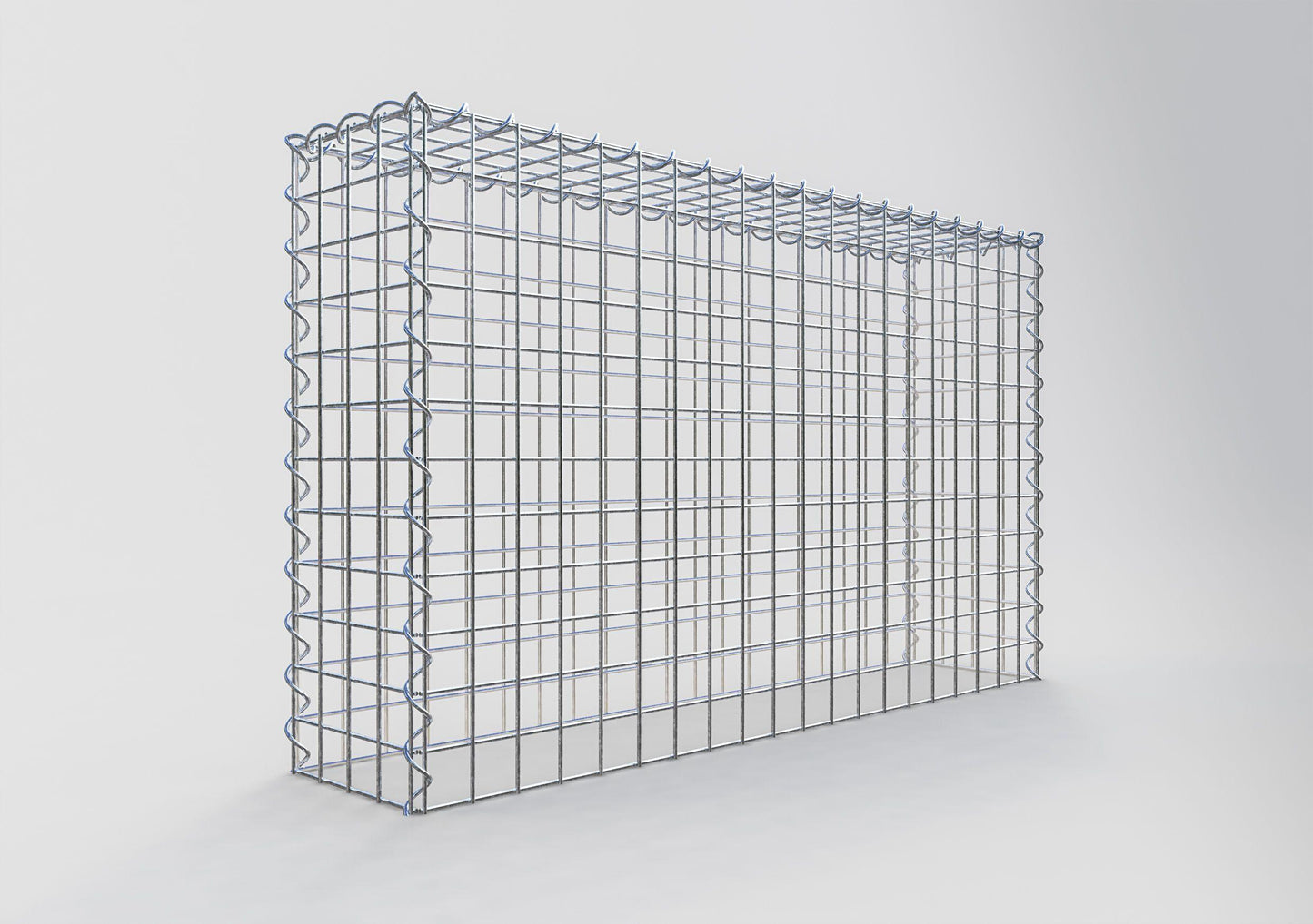 Anbaugabione Typ 3 100 cm x 60 cm x 20 cm (L x H x T), Maschenweite 5 cm x 5 cm, Spirale