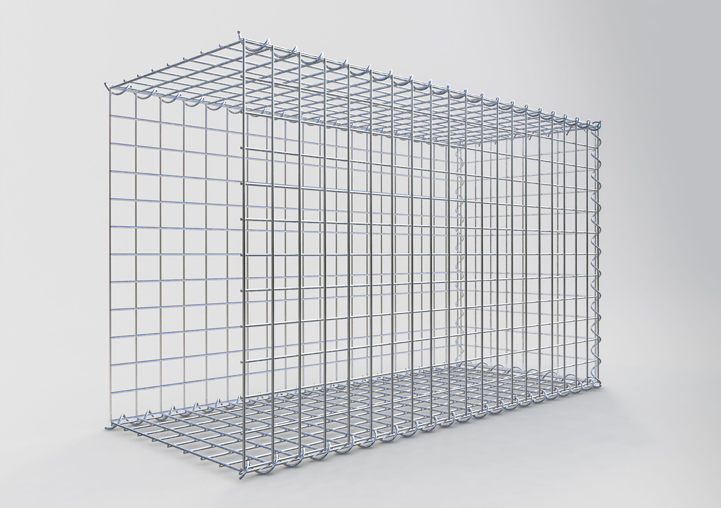 Gavión complementario tipo 2 100 cm x 60 cm x 40 cm (L x A x P), malla 5 cm x 5 cm, espiral