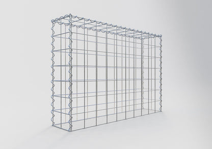 Opbouw schanskorf type 3 100 cm x 70 cm x 20 cm (L x H x D), maaswijdte 10 cm x 10 cm, spiraal