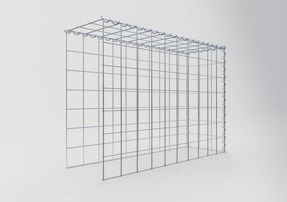 Gabion rapporté type 4 100 cm x 70 cm x 30 cm (L x H x P), mailles 10 cm x 10 cm, spirale