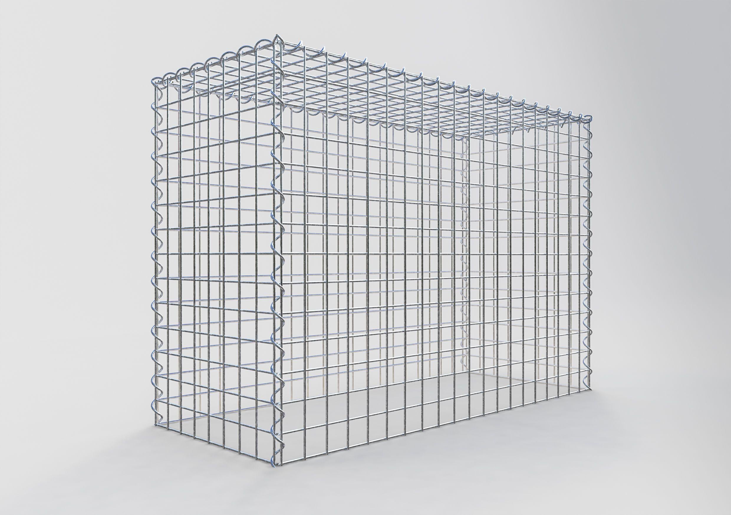 Grown-on gabion type 3 100 cm x 70 cm x 40 cm (L x H x D), mesh size 5 cm x 5 cm, spiral