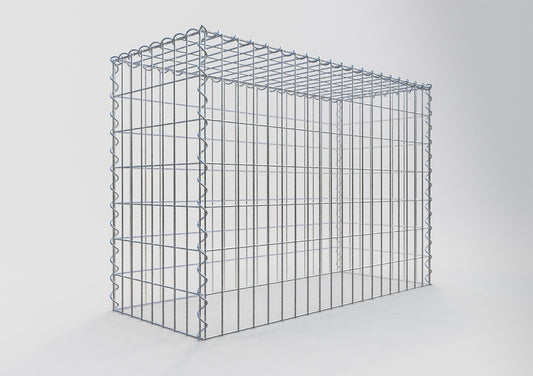 Gabion rapporté type 3 100 cm x 70 cm x 40 cm (L x H x P), mailles 5 cm x 10 cm, spirale