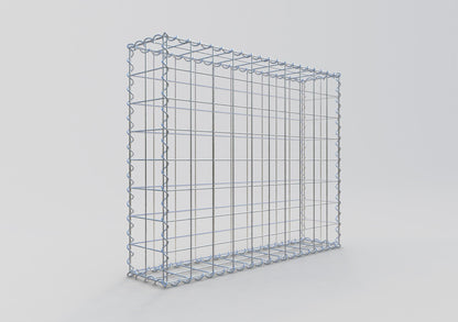 Gabion 100 cm x 80 cm x 20 cm (L x H x D), maskestørrelse 10 cm x 10 cm, spiral