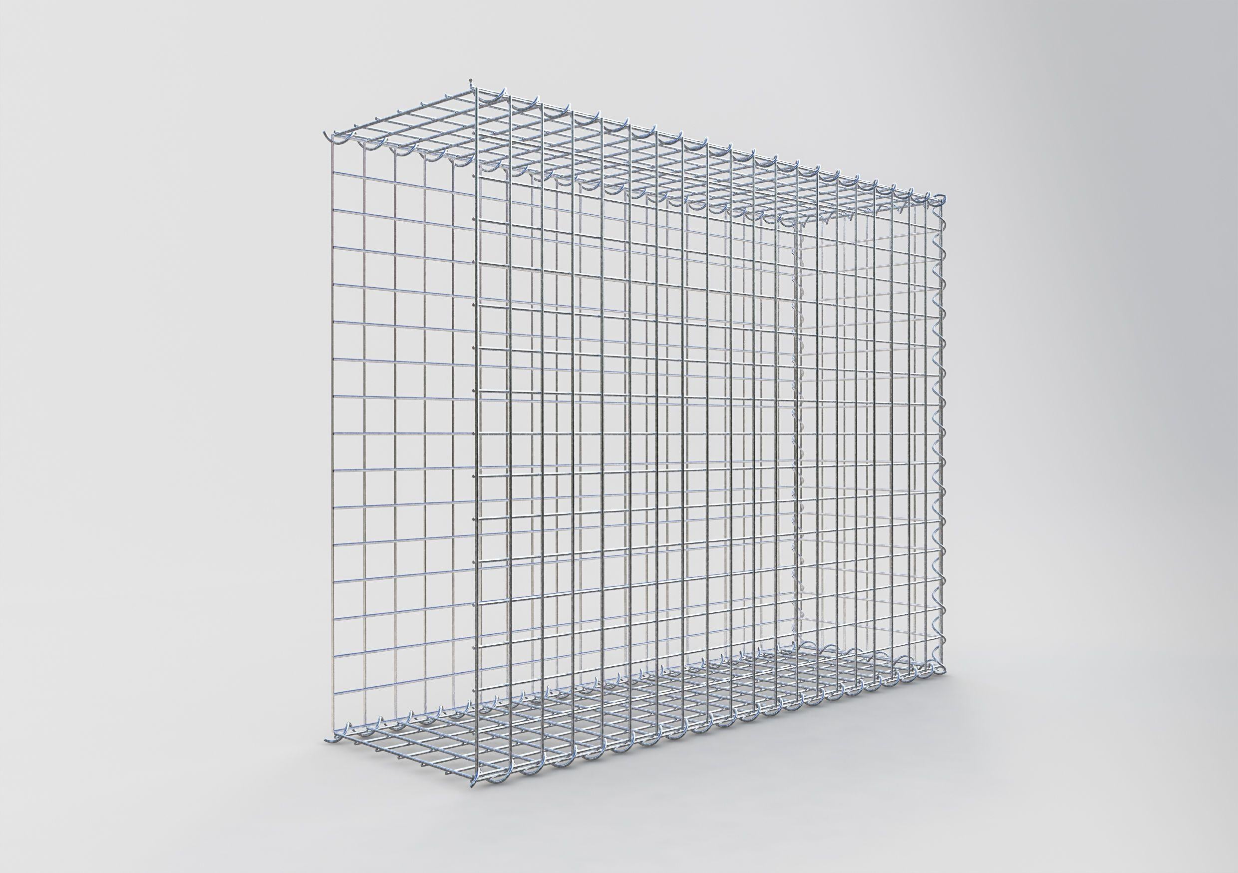 Påväxt gabion typ 2 100 cm x 80 cm x 30 cm (L x H x D), maskstorlek 5 cm x 5 cm, spiral