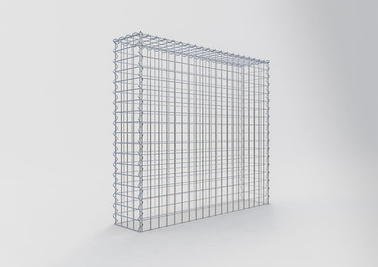 Gabion rapporté type 3 100 cm x 90 cm x 20 cm (L x H x P), mailles 5 cm x 5 cm, spirale