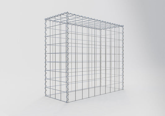 Gabion rapporté type 3 100 cm x 90 cm x 40 cm (L x H x P), mailles 10 cm x 10 cm, spirale