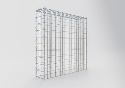 Gavión adulto tipo 3 100 cm x 100 cm x 20 cm (largo x alto x profundidad), tamaño de malla 5 cm x 10 cm, espiral