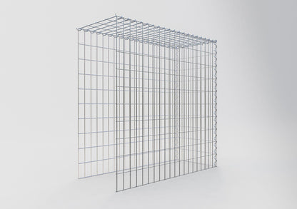 Add-on schanskorf type 4 100 cm x 100 cm x 40 cm (L x H x D), maaswijdte 5 cm x 10 cm, spiraalvormig