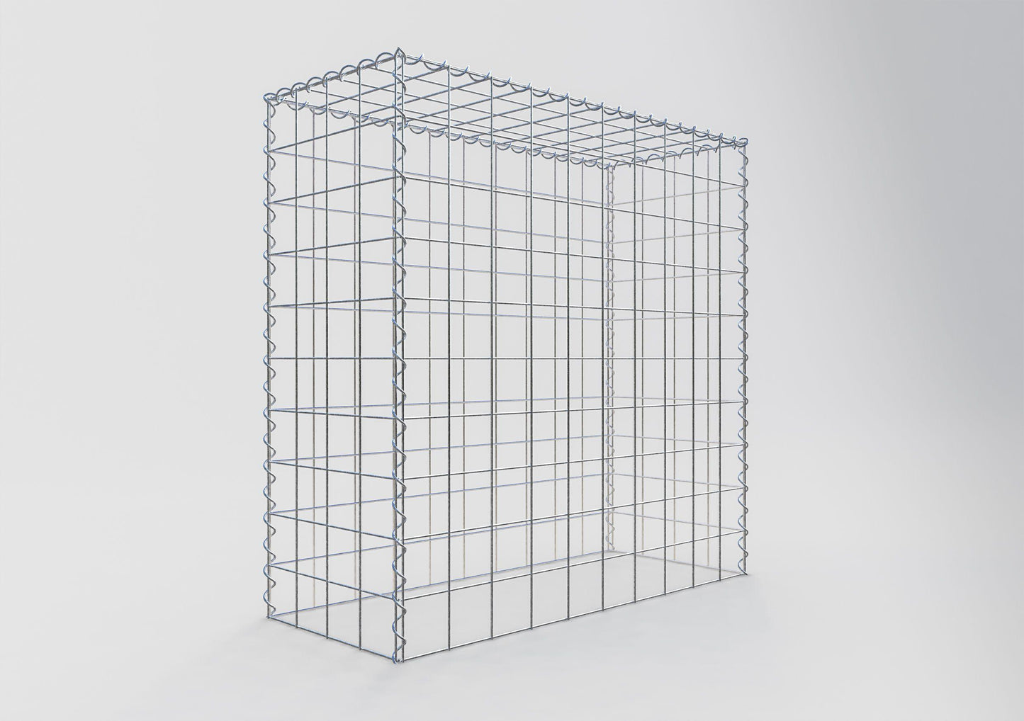 Add-on schanskorf type 3 100 cm x 100 cm x 40 cm (L x H x D), maaswijdte 10 cm x 10 cm, spiraal