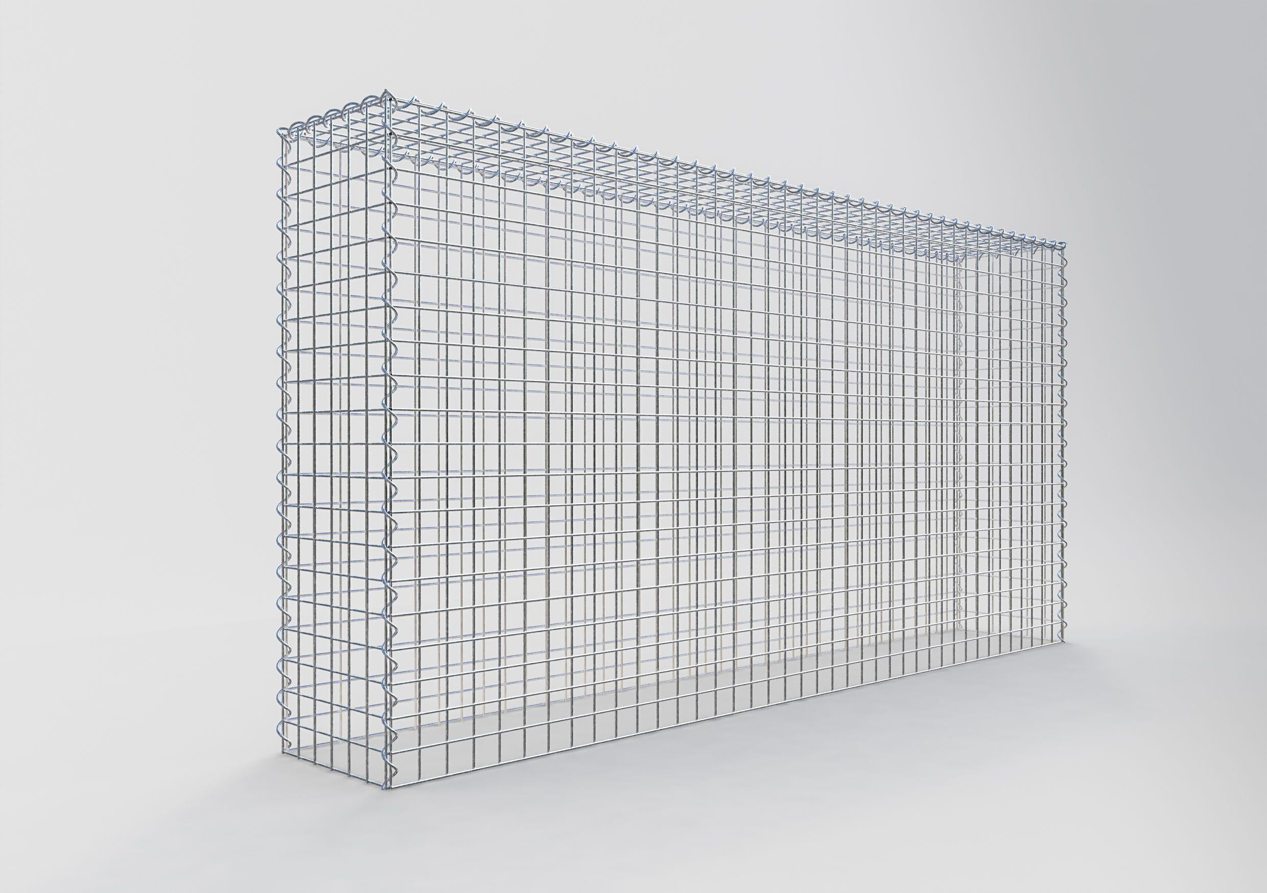 Grown-on gabion type 3 200 cm x 100 cm x 30 cm (L x H x D), mesh size 5 cm x 5 cm, spiral