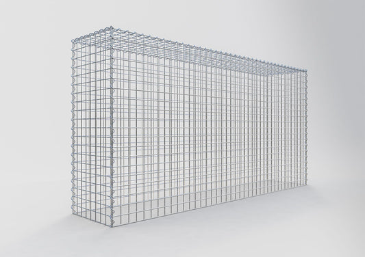 Gabion rapporté type 3 200 cm x 100 cm x 40 cm (L x H x P), mailles 5 cm x 5 cm, spirale
