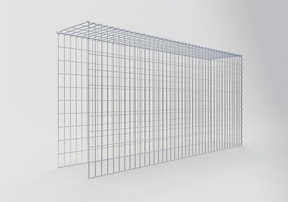 Gabion rapporté type 4 200 cm x 100 cm x 40 cm (L x H x P), mailles 5 cm x 10 cm, spirale