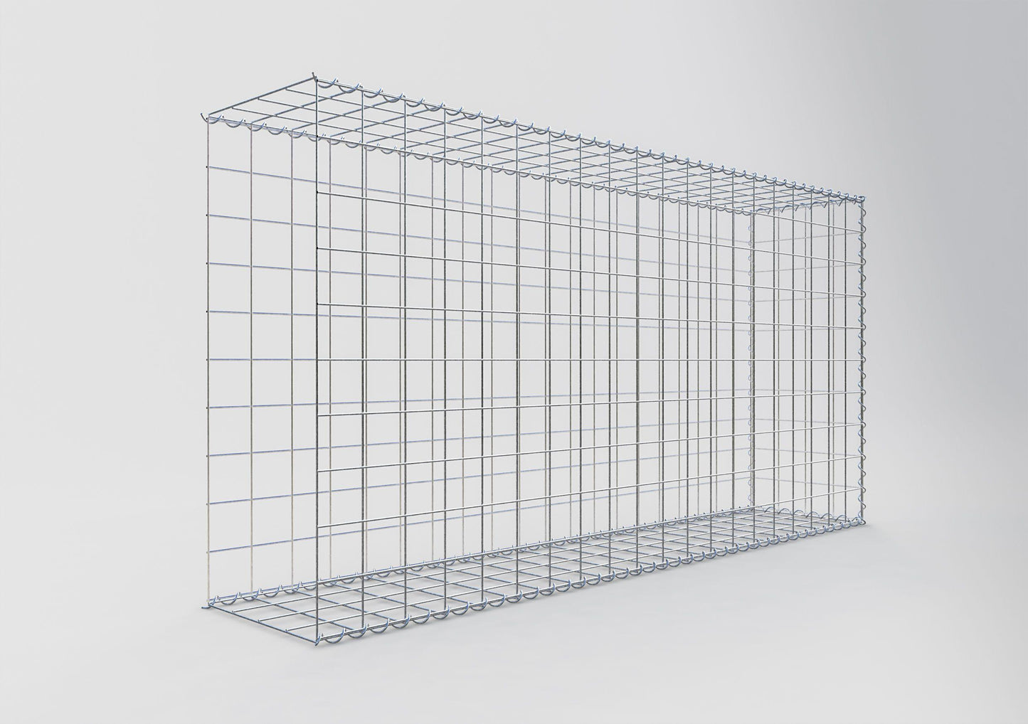 Add-on schanskorf type 2 200 cm x 100 cm x 40 cm (L x H x D), maaswijdte 10 cm x 10 cm, spiraal