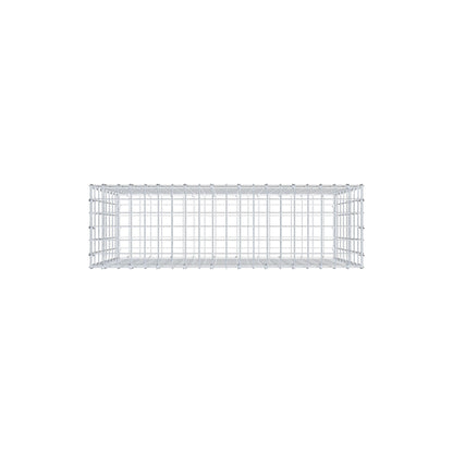 Gavión 100 cm x 80 cm x 30 cm (L x A x P), luz de malla 5 cm x 10 cm, anillo en C