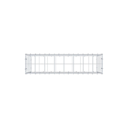 Gabbione 80 cm x 40 cm x 20 cm (L x H x P), maglia 10 cm x 10 cm, anello a C