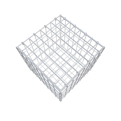 Gabbione 40 cm x 40 cm x 40 cm (L x H x P), maglia 5 cm x 10 cm, anello a C