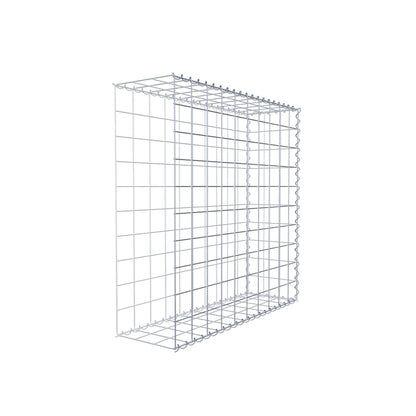 Gabion rapporté type 2 100 cm x 100 cm x 30 cm (L x H x P), mailles 10 cm x 10 cm, spirale