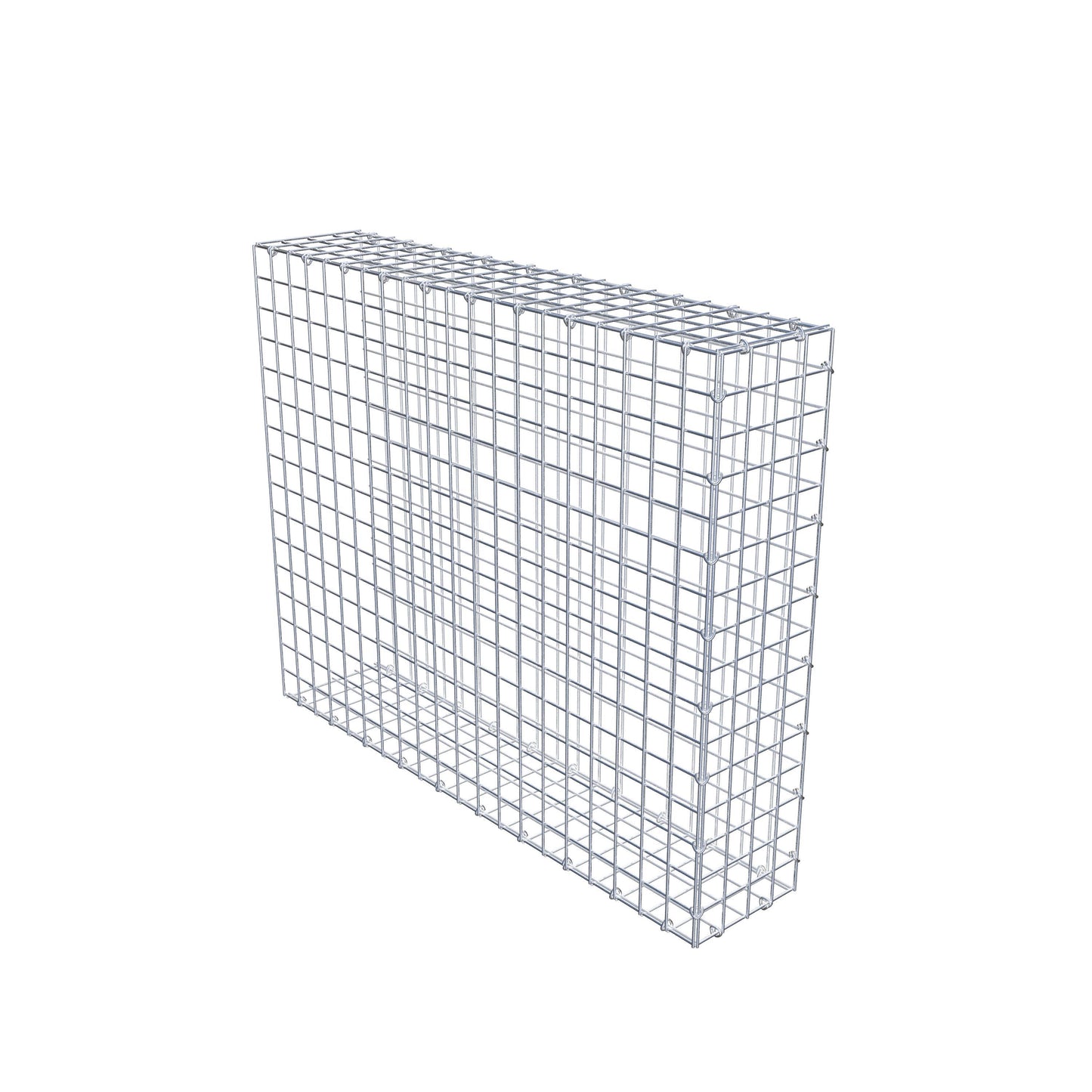 Type 2 oplegkorf 100 cm x 80 cm x 20 cm (L x H x D), maaswijdte 5 cm x 5 cm, C-ring