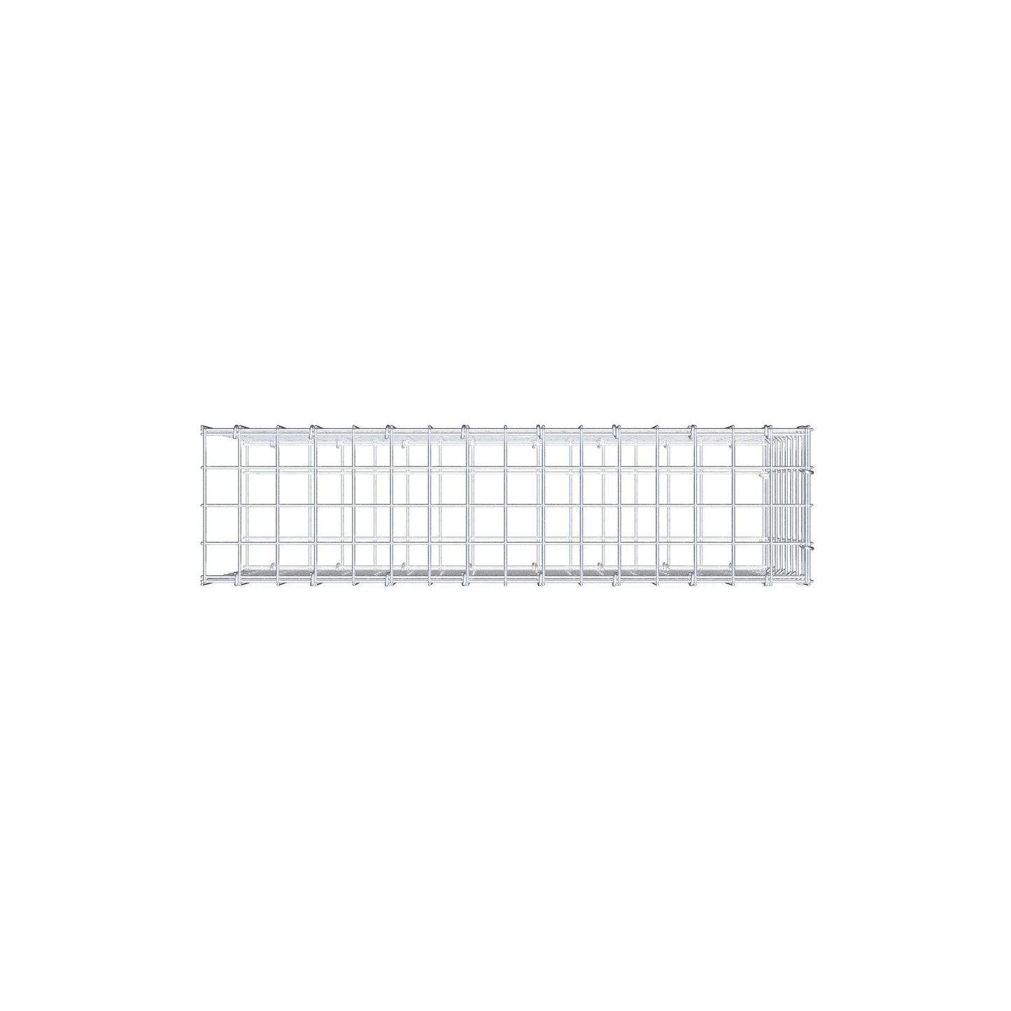 Fourche rapportée type 2 80 cm x 40 cm x 20 cm (L x H x P), mailles 5 cm x 5 cm, anneau C