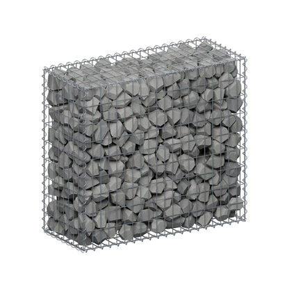 Gabion 100 cm x 90 cm x 40 cm (L x H x D), maskstorlek 5 cm x 10 cm, spiral