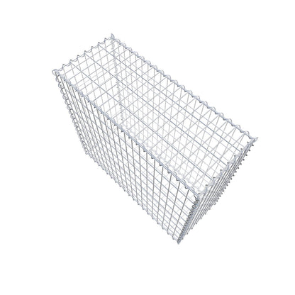 Gabion 100 cm x 90 cm x 40 cm (L x H x D), maskstorlek 5 cm x 10 cm, spiral