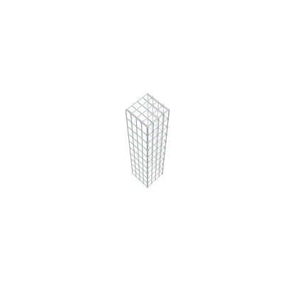 Gavión adicional tipo 4 100 cm x 20 cm x 20 cm (L x A x P), malla 5 cm x 10 cm, anillo en C